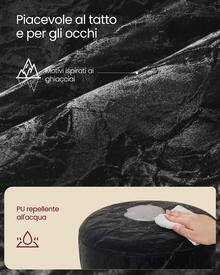 Sgabello da Trucco, Sedia per Toeletta, Regolabile in Altezza, Girevole a 360°, in PU, Seduta Spessa, per Camera da Letto Cucina Sala da Pranzo, Moderno, Bianco Crema/Rosa Pastello//Nero Inchiostro - nero - Visualizzare 3