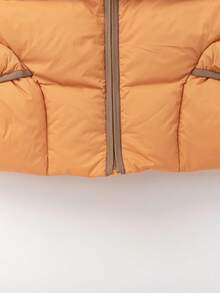 Balabala BalaOne 少女羽绒背心 2025 秋冬款，男女童保暖外套 - 深土黃 - 查看 8