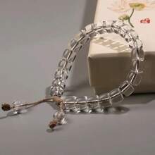 Klassisches reinigendes spirituelles weißes Kristallarmband, Energieheilungs-Kristallperlenarmband, geeignet für Männer und Frauen, für den täglichen Gebrauch geeignet, Valentinstag Geschenk