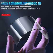 NNBILI 4pcs HD Soft Ceramic Film Compatible With IPhone 17 Pro Max/17 Air/16/16e/15/14/13/12/11/16 Pro Max/15 Pro Max/Plus/X/XS MAX/XR/XS Not Glass, High Scratch Resistance, Oil-Resistant, Reinforced Edges, Easy Install, Scratchresistant Cover, Screen Guard, Edgetoedge Coverage, Smooth Surface, Highquality Film, Oilresistant Coating, Protective Layer, Tempered Glass Alternative, Professionals, Tech Enthusiasts - Clear - View 7