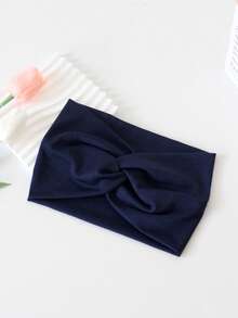 1 pieza Diadema deportiva casual de yoga extra ancha con diseño cruzado para mujer, accesorio de moda para uso diario, regalos, viajes, regalos para mujeres, artículos para el cabello, rellenos de calcetines