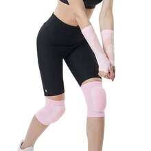 Walquicks 3 Piezas Accesorios Voleibol, Rodilleras, Mangas y Banda Transpirable, Anticolisión y Duraderas, Para Voleibol, Baloncesto yás(Rosa) - rosa - Ver 10