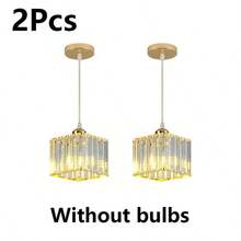 Modern Luxury Crystal E27 Pendant Light, Suitable For Dining Room, Bar, Kitchen, Bedroom, Bedside, Hallway, Staircase, Dressing Room, Bathroom - Gold - View 11