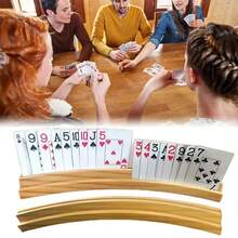 1/2/4 Pcs Solid Wood Playing Card Holders, Sturdy Pine Wood Card Racks, Portable And Convenient For Storing Playing Cards, Enhances Gaming Comfort, Hands-Free, Suitable For Playing Cards, Photos And Phones, Traditional Style, Wooden. Artistic Craft Tool, Applicable For Magic And Card Games, Home, Kitchen, Events, Party Card Holders, Card Organizer Box, Card Rack, Card Game Accessories, Playing Card Holder, Playing Cards, Board Games - Wood Color - View 12