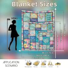 Best Friend Friendship Throw Blanket - With Inspirational Quotes & Floral Patterns - Soft Flannel All-Season Cozy Gift, Machine Washable For Bedroom, Living Room, Sofa - Perfect For Friends, Besties, Couples, Best Friend Gifts, Bedroom Accessory, Vibrant Pattern, Durable Comfort - White - View 3