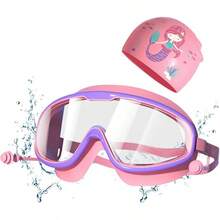 Gafas de Natación Juveniles, Antivaho 400, Lentes Grandes Ajustables para Niños y Adolescentes, Silicona Suave Impermeable, Para uso en interiores y exteriores - Rosa - Ver 7