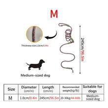 1条夜光尼龙免手持狗绳，多功能肩带/斜挎带，适合小型、中型和大型犬 - 彩色 - 查看 12