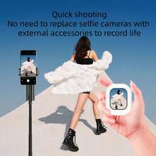 Kabelloses hochauflösendes Selfie-Bildschirmfreigabegerät, geeignet für iPhone und Android - Echtzeit-Spiegelfotografie, kompaktes und tragbares Design, stilvolle Accessoires, robuste Konstruktion, Inhaltserstellende