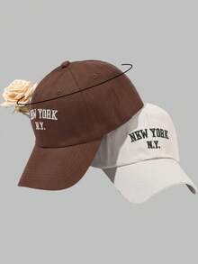 DareSee 2 Stück NEW YORK N.Y Baseball Caps Set für Outdoor-Aktivitäten, Musikfestivals, Y2K-Feste, Schulanfang, Herbst, Weihnachten, Wintergeschenke