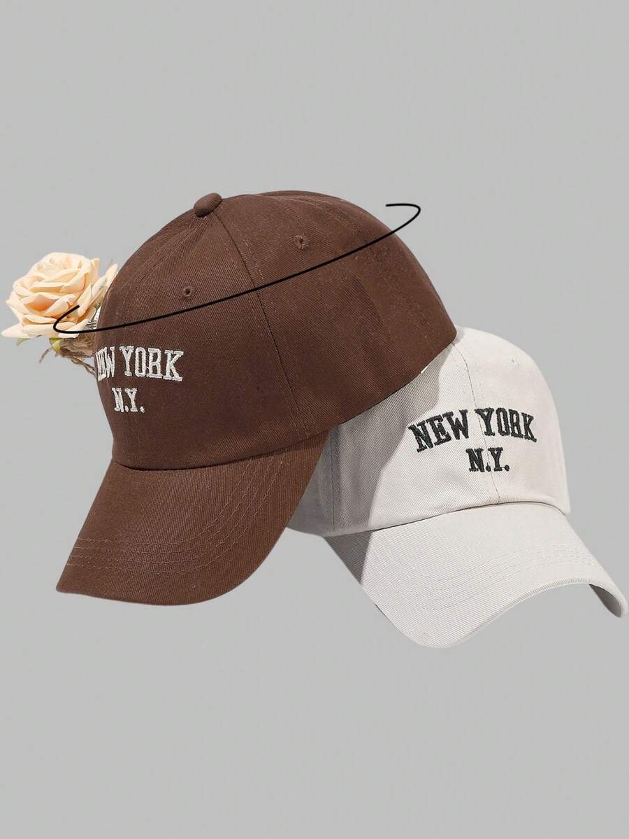 DareSee 2 Stück NEW YORK N.Y Baseball Caps Set für Outdoor-Aktivitäten, Musikfestivals, Y2K-Feste, Schulanfang, Herbst, Weihnachten, Wintergeschenke
