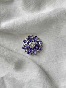 1/5Pcs Fashion Cufflinks For Shirt Decorative Women ButtonCover Crystal Sleeve Button, Button Clips MetalButton Accessories No Sewing ButtonsWedding