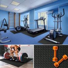 Tapete para Ejercicio, Tapete para Gimnasio, Pesas o Ejercicios en Casa, Soft Fitness, suelo protector para equipos de gimnasio y cojn para entrenamientos, 6 Piezas de 60x 60, 2.16m espesor de 12mmGris - Gris - Ver 9