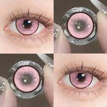 JeweLens 1副泡泡粉色美瞳，动漫万圣节主题 - 粉色 - 查看 8