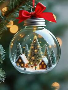 Christmas Tree Ornament, Christmas Booze Balls, Xmas Fillable Drink Tree Ornaments, Water Bottle, Bulbs Shape Christmas Decoration, Clear Christmas Ball Bell Pendant, Home Party Decor 10PCs 5PCs Christmas Christmas Decorations Christmas Pajamas Christmas Gifts Christmas Decor