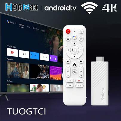 TUOGTCI H96MAX H618 PLUS TV Box, Android 14, 0, BT5, 4 Allwinner H618, compatible con decodificación de video 8K, 4K HD WIFI6, reproducción multimedia, compatible con HDD, disco USB, mouse/teclado inalámbrico 2.4G, correo electrónico, kit de oficina, etc.