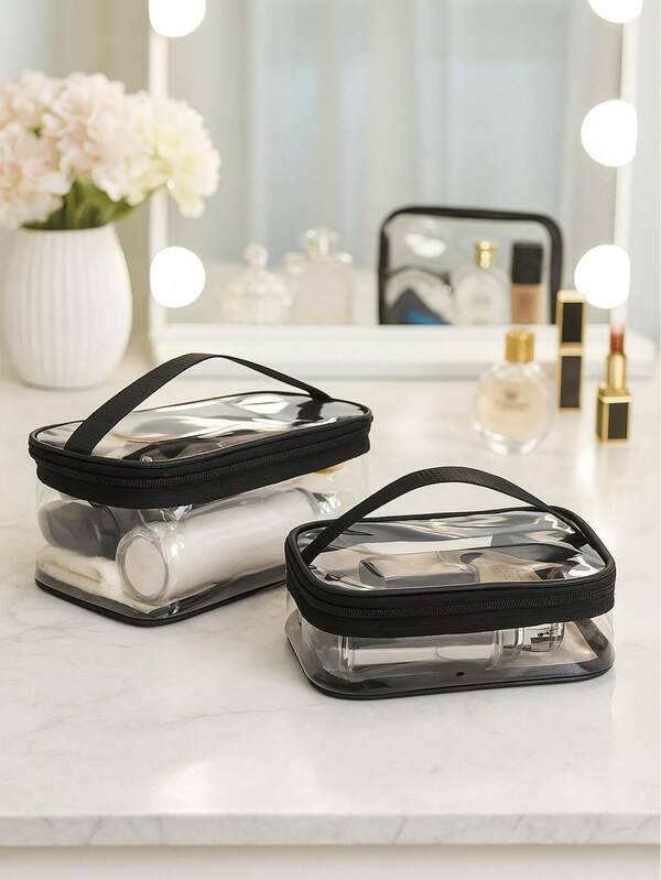 Transparente Kosmetiktasche, wasserdicht, tragbar, mit großer Kapazität. Es ist eine kleine und praktische Reise-Toilettenartikel-Aufbewahrungstasche für Frauen. Reiseaccessoires. Taschen für Frauen. Universitätsaccessoires. Reisen. Taschen für Frauen, Urlaubsaccessoires, Kosmetiktasche, Kulturbeutel, Reiseaccessoires, Reisen, Tasche. Kosmetiktasche, Kulturbeutel, Reiseaccessoires, Taschen für Frauen