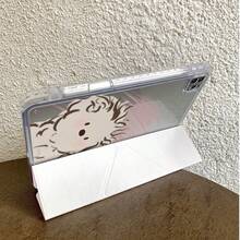 DANYCASE 透明折叠保护壳，兼容 iPad A16 2025、iPad Air 11/13、M2/M3、iPad Pro 11/13、M4 2024、iPad Air 4/5/10 代 10.9 英寸、iPad Pro 11 代、9 代、8 代、7 代 10.2 英寸、iPad Pro 12.9 英寸、4 代、5 代、6 代 - 吹風小狗 - 查看 5