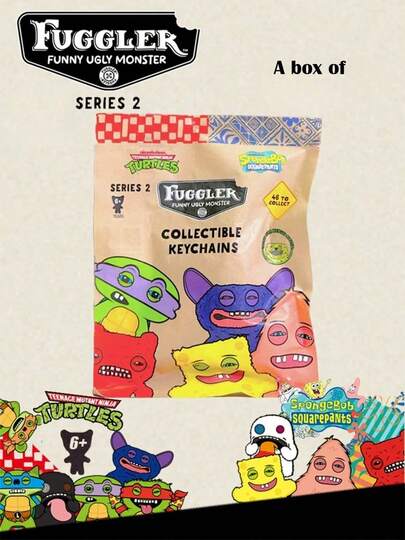 Spin Master 1pc  Funny Ugly Monster Blind Box Cute Anime Figure Mystery Box Surprise Gift For Kids Birthday Party Decor Toys Random Collection Popular Desktop Ornaments