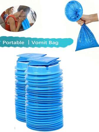 5-20PCS Travel Motion Sickness Nausea Bags Disposable Anti-Leakage Vomiting Bags,Car Portable Sick Bags,Pregnant Women Motion Sickness Bags,Suitable For Adults,Cleaning Supplies,Morning Sickness,In-Car Vomiting And Holding Excreta