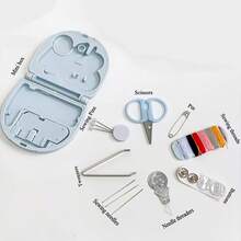 Mini Sewing Box, Convenient Small Sewing Kit, Sewing Tool Combination Set, Hotel Supplies, Random Color.