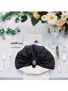 1 bucată față de masă cu sclipici auriu/argintiu, husă de masă metalică strălucitoare pentru petrecere de aniversare, Halloween, nuntă, decor pentru banchete la hotel, stil nordic