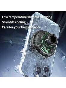 车载磁吸风扇散热支架，带QI1无线快充，兼容苹果12-16系列手机，适用于车载出风口，车载配件，手机支架，时尚简约，磁吸式设计，稳固可靠，适合科技达人驾驶和车主使用。 - S25. - 查看 2