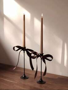 1Pc/1Set Exquisite And Elegant Metal Cone Candle Holder, European Style Black Candle Holder Set, Romantic European Style Candle Holder, Detachable Candle Holder, Pillar Candle Holder, Pillar Candle Holder, Anti-Scald Candle Holder, Romantic European Candlelight Dinner Wedding Decoration Candle Holder, Four Seasons Candle Holder