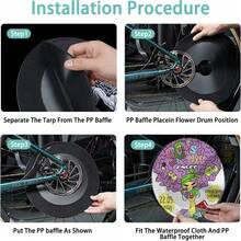Cubierta protectora de freno de disco para bicicleta de carretera y montaña - Herramienta de mantenimiento y lavado de bicicletas