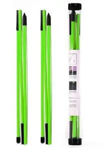 1 套/2 件高尔夫校准棒，48 英寸可折叠校准棒高尔夫训练辅助器，用于瞄准、推杆、姿势矫正，高尔夫练习棒，带透明管盒