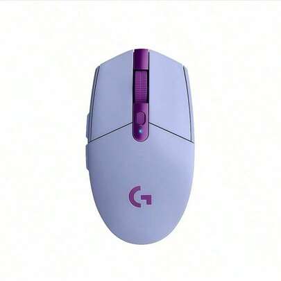 Logitech Chuột không dây nhẹ G304 với cảm biến chơi game hiệu suất cao, sáu nút có thể lập trình, thiết kế bàn phím yên tĩnh, di động và nhẹ, thích hợp cho văn phòng và chơi game, màu tím