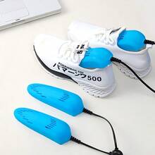 Secador de sapatos portátil com aquecimento PTC e temporizador ajustável de 4h/5h/12h, design compacto para uso doméstico/hoteleiro, essencial para o inverno