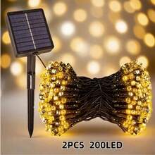 1 包/2 包太阳能 LED 圣诞灯，超亮 LED 串仙女灯户外 LED 树灯，具有 8 种照明模式，适用于独立日圣诞节婚礼派对花园庭院装饰 - 燈串 - 查看 17