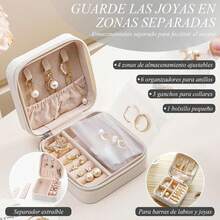 30 Piezas Caja de Almacenamiento de Joyería de Viaje Caja de Joyería para Mujeres Caja de Almacenamiento de Collares Caja de Regalo Portátil para Damas de Honor Puede Almacenar Anillos Pendientes Adecuada para Bodas y Viajes (Blanco 30 Piezas) - Blanco-30PCS - Ver 4