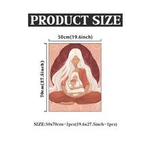 祖先疗愈 - 精美艺术版画，祖母，母亲，孩子，婴儿，世代相传，助产士，礼品插画海报，墙面装饰，灵性分娩，无框 - 彩色 - 查看 15