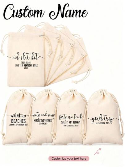 Personalized Hangover Recovery Survival Kit Gift Bag, Suitable For Weddings, Engagements, Bachelor Parties, Bachelorette Parties, Bridal Showers, Birthdays And Other Occasions. Versatile Function, Can Be Used For Birthdays, Children's Day, Father's Day, Graduations, Weddings, Housewarming And Various Occasions, Also Suitable For Living Room, Bedroom, Office, Tea Room, Home, School, Restaurant, Christmas, Etc.