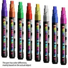 1 pieza Bolígrafo de marcador acrílico con punta de válvula, bolígrafo de color superponible resistente al agua, bolígrafo de acuarela resistente a la decoloración y sin sangrado, bolígrafo de grafiti, pincel profesional de arte y estudiante para dibujo y pintura, bolígrafo de alta calidad para pintura y coloración DIY a mano