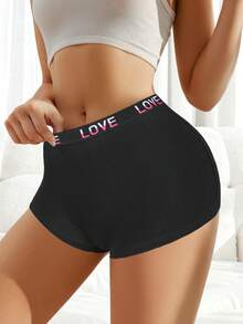 Bộ 6 món đồ lót nữ, đồ lót ngày Valentine, quần short đen cho nữ. - Nhiều màu - Xem 4