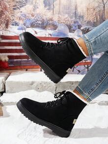 In The Winter Of 2026, There Will Be New Styles Of Women's Long Boots And Short Boots, Anti-Slip Winter Knee-Length Boots For Women - Fashionable Winter Ankle Boots And Short Boots For Women - Thick-Soled Women's Mid-Calf Boots, Women's Western Boots - Lightweight And Shock-Absorbing Outdoor Sports Boots - Large-Sized Women's Wool Boots, Elegant Platform Shoes - Elegant Women's Shoe Styles - Cold-Proof And Warm Snow Boots Suitable For Outdoor And Casual Winter Women's Boots - Flat-Bottom Women's Boots - Red And Black Color Boots - Fur Boots, Perfect Christmas Decorations And Gifts.EdgyElongate Women's Boots - 黑色 - 查看 2