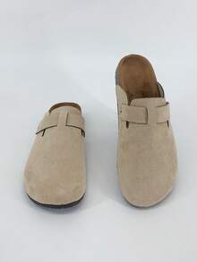 Fashionable Unisex Casual Sneakers, Versatile Couples Shoes Luxury Men's Flip Flops, Women's Flip Flops Men's/Women's Flat Sandals, Slippers, Platform Sandals - Khaki - View 4