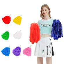 1 Pc Matte Cheerleading Pom Poms Practical Cheerleading Cheering Ball Apply To Dance Sports Match Supplies Stage Performances Decorator