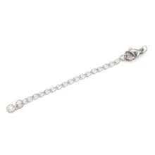 10pcs/set/lot Stainless Steel Pendant With Lobster Clasp and Extension Chain For DIY Jewelry Making