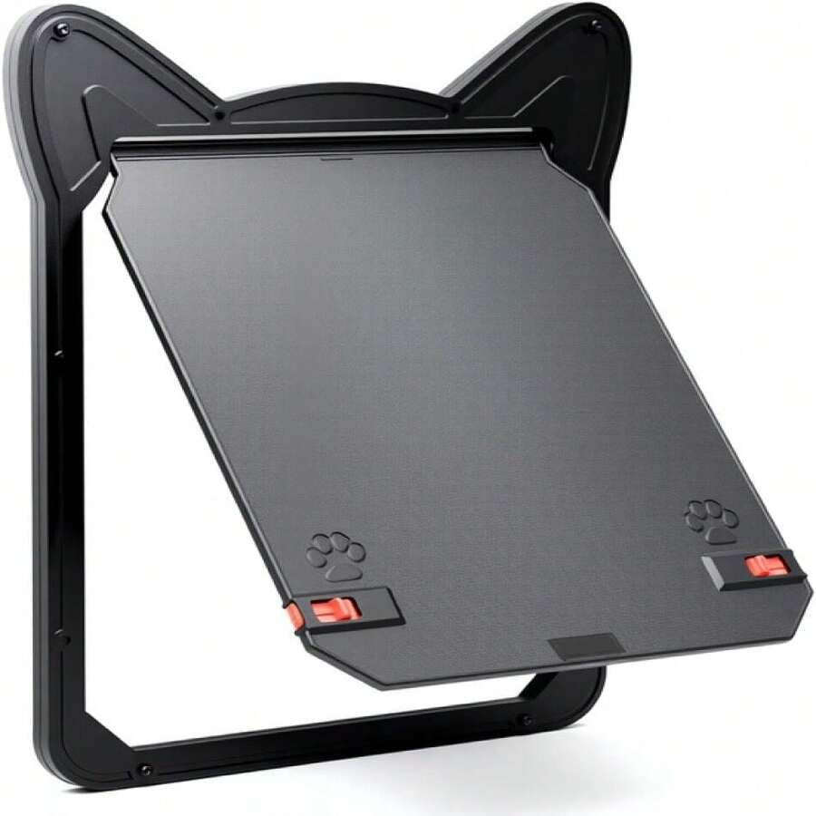 Pet Screen Door For Small Dogs & Cats - Heavy Duty Magnetic Lockable Flap, Inside Door 8.59x6.62inch, Easy Install For Sliding Glass/Patio Doors Screen, Scratch-Resistant & Security Latch (Size M),21789764