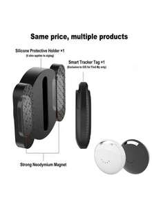 Mini Car Tracker, Car Tracking Device, Mini Hidden Car Tracker, Suitable For GPS, Airtag Apple Version, AirTag Locator, Global GPS Tracker | No Monthly Fee, Magnetic Protective Case For AirTag, Compatible With "Apple Find My" (IOS Only) For Tracking Cars, Keys, Wallets, Luggage, Bicycles Anti-Loss Reminder Tracking Locator - Multicolor - View 6