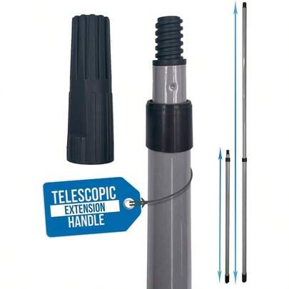 Paint Roller Extension Pole With Telescopic Handle, Extends Up To 200cm, Telescopic Pole Home Decorating, Extendable Pole Fits Roller Pads, Paint Pole