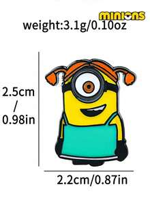 Minions 1pc/6pcs Minions Cartoon Brooch, Cute And Creative Shape, Acrylic Material, Jewelry Pendant, Suitable For Clothes, Bags, Shoulder Straps, Pencil Cases Decoration, Festival Party Gifts, Friends, Girlfriends And Colleagues