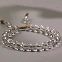 Klassisches reinigendes spirituelles weißes Kristallarmband, Energieheilungs-Kristallperlenarmband, geeignet für Männer und Frauen, für den täglichen Gebrauch geeignet, Valentinstag Geschenk