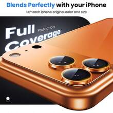 ZYONS 2pcs Camera Lens Protector For IPhone 17 Pro Max - Premium 9H Tempered Glass, Strong Adhesive | Compatible With Phone Cases | Anti-Scratch, Anti-Fingerprint, Anti-Dust | Full Coverage Protection Against Scratches And Impacts | High Transparency Lens Cover, Maintains Original Photo Quality | Ideal Halloween Gift For Family, Friends And Mobile Photography Enthusiasts, Available In Cosmic Orange/Silver/Blue - Multicolor - View 5