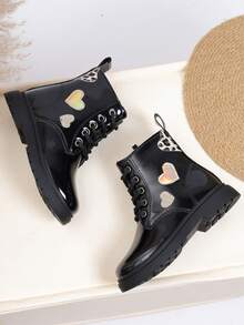 2025 Autumn/Winter British Style Suede Boots, Mid-Calf Boots For Teenage Girls, Fashion - Black - View 5