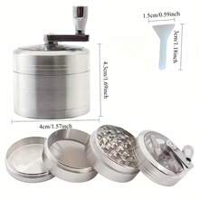 Máy xay và nghiền gia vị cầm tay hạng nặng - Thích hợp cho nhà bếp thương mại và gia đình, không cần điện, tay cầm bằng kim loại, máy xay gia vị di động dùng cho thảo mộc, gia vị, tỏi, hạt cà phê, lý tưởng cho cắm trại, nhà hàng, nấu ăn ngoài trời tại nhà, thiết kế bền bỉ, dụng cụ nhỏ gọn đáng tin cậy, cần thiết cho đầu bếp chuyên nghiệp, máy xay nhà bếp, máy xay cà phê cầm tay, máy nghiền cà phê, cấu trúc chắc chắn, bền bỉ và chịu lực tốt. - Nhiều màu - Xem 2