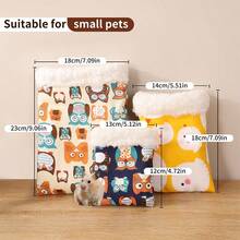 ITANDME Hamster Schlafsack Mini Meerschweinchen Versteck Eichhörnchen Schlafkäfig Rennmaus Bett Kastanien Versteck Hamster Baumwollnest Hamster Bett Hamster Bett Plüschtiere